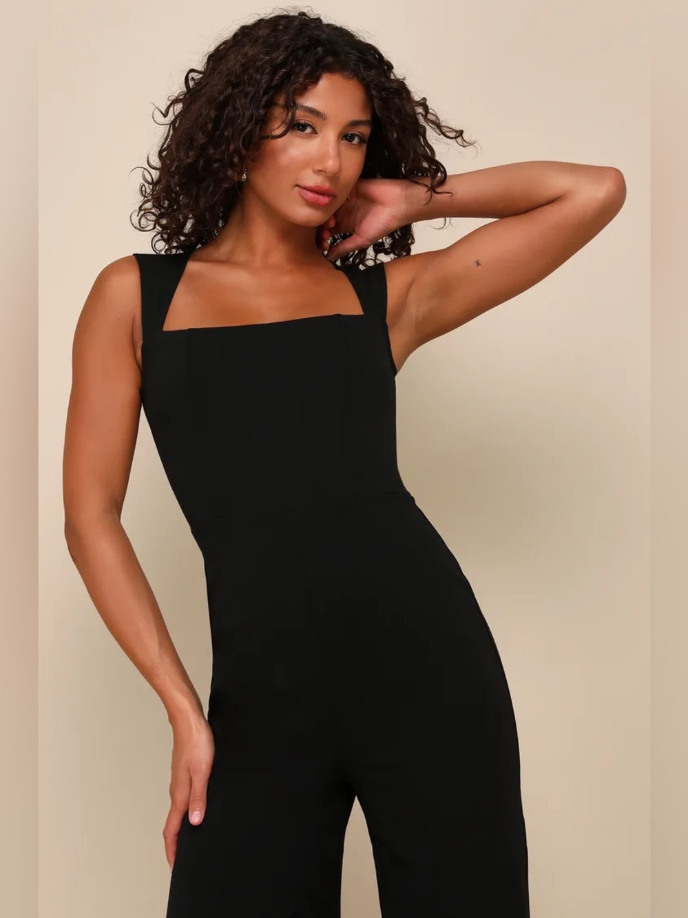 New Lulus Enticing Endeavors Black Jumpsuit Small - Picture 4 of 9